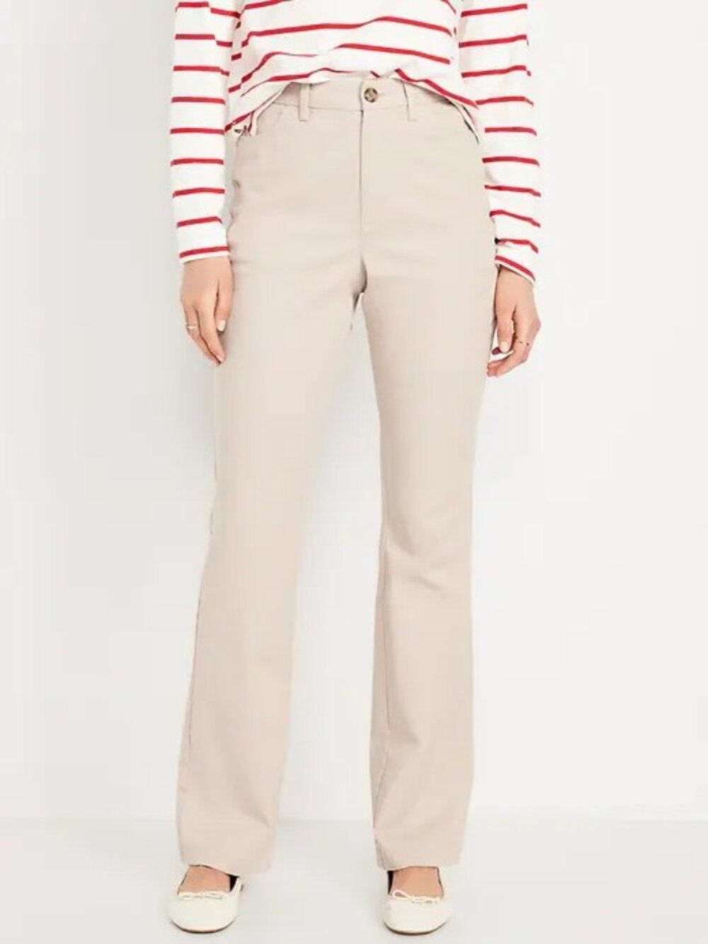Old Navy High Waisted Uniform Bootcut Pants Size 8 TALL NWT